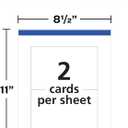 Avery Printable Postcards with Sure Feed Technology, 4" x 6", White, 100 Blank Postcards for Laser Printers (5389)