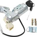 Hihaha No.45020023 Ignition Lock Cylinder for Toyota Corolla Corolla Matrix 2003-2008 Ignition Switch Cylinder Lock Assembly Key 1 Set