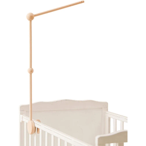 Crib Mobile Holder, HBM Wooden Mobile Arm & Hanger for Crib, Nursery Decor for Baby Girl Boy, 2 Ft