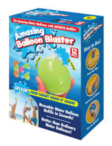 Amazing Balloon Blast Latex Free No Tying Reusable Water Balloons 12pcs