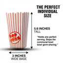 50 Pack Popcorn Boxes Movie Night Popcorn Bags for Party Red and White Popcorn Bags for Popcorn Vintage Snack Box Concession and Carnival Party Supplies, Individual Popcorn Bucket Containers (50)
