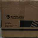 SUPERJARE 0.56'' Thick 24 Pcs 96 Sq Ft Rubber Top Exercise Equipment Mats, High Density EVA Foam Mats with Rubber Top, Interlocking Gym Flooring for Home Gym, Protective Workout Mat, Black/Grey