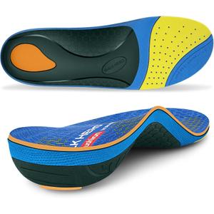 WalkHero Work Orthotic Inserts,220+lbs Plantar Fasciitis Insoles for Men Women,Arch Support Inserts for Heel Pain Relief,Boot Insoles with Max Cushion,Standing All Day Mens 14-14.5