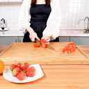 Utoplike Extra Large XXXL Bamboo Cutting Board 24 x16in, Wood Butcher Block