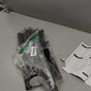 Tension Curtain Rod 64-120 Inches, Heavy Duty Tension Rod for Windows, No Drilling Adjustable Curtain Rod for Patio, Renter Friendly Pressure Curtain Rods for Room Divider, Outdoor, Black