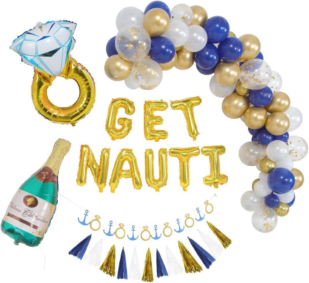 Nautical Bachelorette Party Decorations I Last Sail before the Veil Bachelorette Decorations I Get Nauti Bachelorette Decoration Set