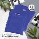 Choice Marts Merchandise Bags 100 Count Indigo Color 9" x 12" Bags 1.5 Mil Thick Glossy With Handles