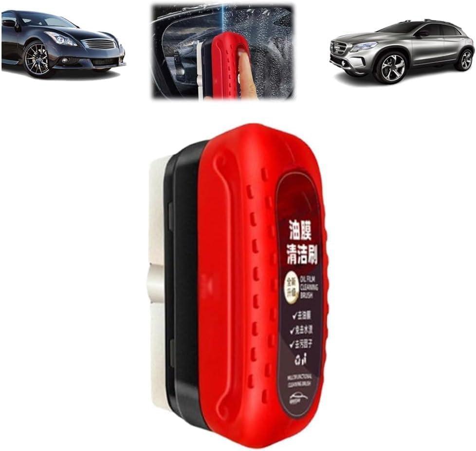 Automotive Oil Film Cleaning Brush, Glass Cleaning Board, Oil Film Cleaning Brush, Oil Film Remover for Car Window, Hydrophobic Glass Coating for Windshield