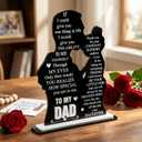 2 x Fathers Day To My Dad Gifts Best Dad Ever Gifts, Birthday Valentines from Daughter Son Kids, Golf Dog Bonus Father in Law Gift