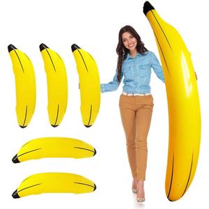 6 Pcs Bachelorette Party Game Inflatable Banana Props Balloons,Include 70 Inch Banana x 1,23 Inch Banana x 5,for Indoor and Outdoor Bachelorette Party Decoration Supplies