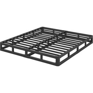 5 in High Heavy Duty Platform Bed Frame King Size, King Size Bed Frame No Box Spring Needed, Sturdy Steel Support Mattress Foundation, Easy Assembly, Noise Free