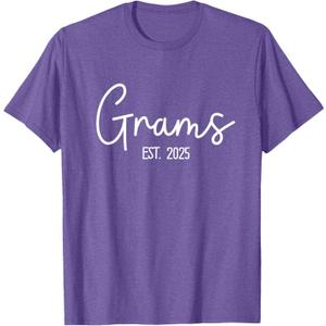 Grams Est. 2025 Cute Trendy Grandma T-Shirt Small