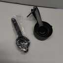 Silicone Cooking Utensils Set - AVGPD Silicone Kitchen Utensils for Cooking Wooden Handles, 446F Heat Resistant Kitchen Utensil Spatula Sets, Gadgets for Non-Stick Cookware BPA FREE (Black)