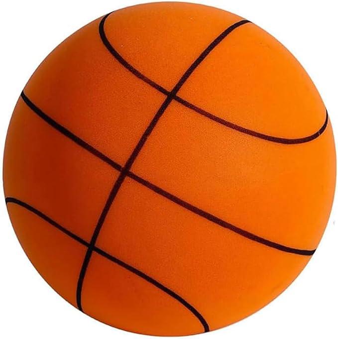 Silent Basketball Size 7 (29.5"), Soft Foam Indoor Basketball for Quiet Dribbling and Training, Grooved Airless Pro PU Foam Ball, Soundless Indoor Activities