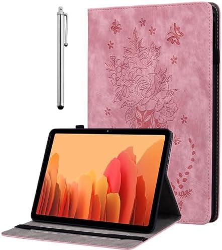 KEFBWAO Case for All-New Amazon Fire HD 10 and 10 Plus Tablet (13th/11th Generation, 2023/2021 Release) 10.1", Multi-Angle Flip PU Leather Cover with Stylus Holder for Fire HD 10 2023 Case, Pink