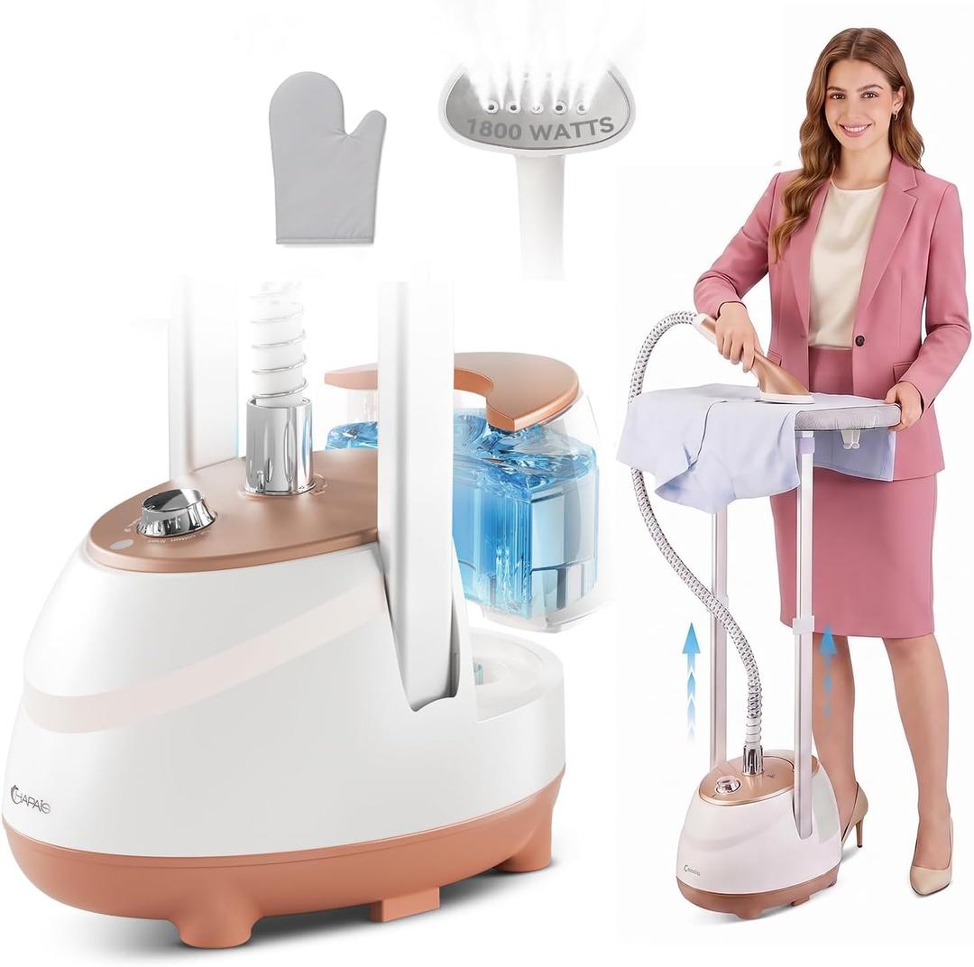 Steamer for Clothes, 1800W Professional Garment Steamers 10 Steam Levels