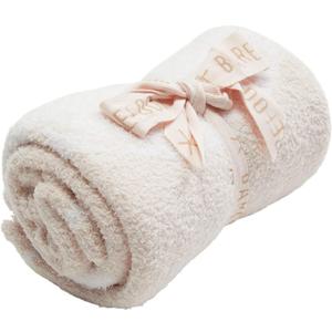 Barefoot Dreams CozyChic Scalloped Receiving Blanket (Infant) Pink/White Tutu One Size