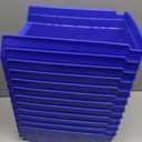 Akro-Mils 30130 Heavy Duty Plastic Shelf Bins, 12"x 6.5"x 4", Blue, 12-Pk