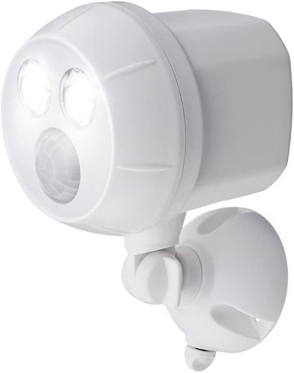 Beams MB380 400 Lumen Wireless Battery Powered Motion Sensing Ultra Bright LED Spotlight, 1-Pack, White