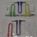 6Pcs Guitar Patch Cable, Guitar Pedal Cable Bundle, 6 Multi-Colored Right Angle Patch Cables, Instrument Patch Cables for Various Devices