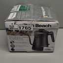 Hamilton Beach Compact 20 oz. / 0.6 Liter Gooseneck Electric Kettle for Boiling Water, Pour Over Coffee, Tea, Ultra Fast Heating With 1200 Watts, Stainless Steel BPA-Free Interior, Black (41045)