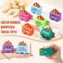 48 Pcs Funny Rubber Dumpster Trash Shape Employee Appreciation Gift Funny Coworker Gift for Office Team Emotional Desk Accessories for Staff Office Nurse Stress Relief (Muticolor)