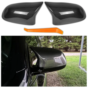 M Style Car Side Mirror Covers Caps Replacement for 2013-2018 BMW X5 F15 X3 F25(LCL) X4 F26 M40i X6 F16 Exterior Carbon Fiber Accessories Tuning Body Parts & Trim (Left-Right)