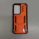 FNTCASE for Samsung Galaxy S21-Ultra Case: Military Grade Rugged Cell Phone Cover with Kickstand | Shockproof TPU Protection Bumper Matte Textured Design for Samsung S21 Ultra Cases 6.8 inches(Orange)