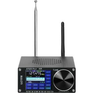 ATS25pro+ Portable Radio AM FM, Touch Screen Shortwave Radio Receiver, Small VHF Radio FM SW SSB MW LW AIR SDR Aviation Band for Home, Indoor, Outdoor, Travel, Camping, Climbing