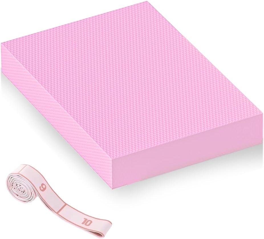 Large Thick Balance Pad Non-Slip Stability Trainer Yoga & Pilates, Extra Large