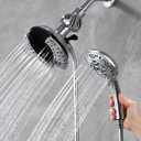 INAVAMZ 2-in-1 Filtered Shower Head with Handheld: Dual Shower Heads with Rain Shower & Handheld Shower Head, 10-Mode Detachable Shower Head with Massage Spray, Shower Trim Systems