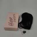 Hairro Human Hair Toppers For Women Lace Base Remy Topper Hair Pieces No Bangs Clip On Topper Handmade Wiglet Hair Extensions For Hair Loss 11 Inches 21g #1B Natural Black