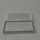 Wireless Keyboard for Mac, Bluetooth/2.4G USB Dual-Channel Connection, Multi Device, Rechargeable Bluetooth Keyboard Compatible with Mac, iPad, iPhone