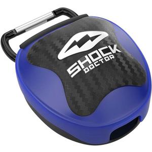 Shock Doctor Mouth Guard Case, Ventilated, Universal Storage for Mouthguard, Adult & Youth Sizes (Trans Blue)