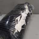 MUXHOMO 7 Pieces Full Comforter Set, Reversible Bed in a Bag Full Size, All Season Bedding Set with Comforter, Flat Sheet, Fitted Sheet, Pillowcases & Shams, Black & White (Full (82"x86"))