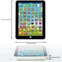 Kids Learning Pad/Tablet Interactive Toddler Toys with 6 Games to Words Numbers Alphabets Music and Multiple Modes,Educational Learning Toys for 2 3 Year Old Kids Boys and Girls(White)