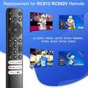 Replacement Only for TCL Google TV Remote Control,RC813 Compatible with TCL QM8/QM7/S5/S4/S3/Q7/Q6/Q5 4K UHD HDR LED QLED QD-Mini LED Full-HD Smart TVs