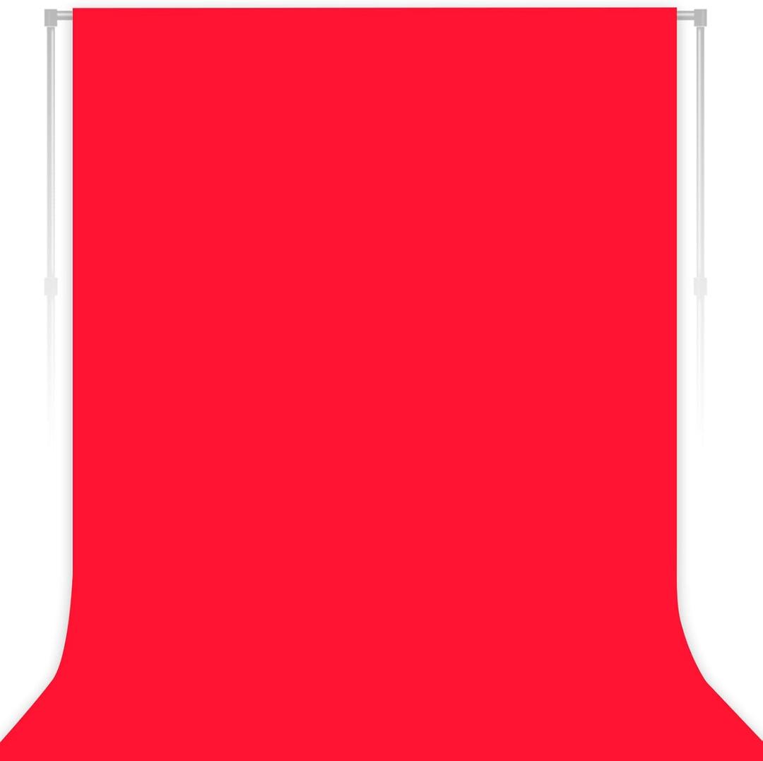 Red Backdrop for Photoshoot, Professional Photo Backdrop Background Curtain for Product Photography, Portraits, Wedding, Party, Live Streaming Video Recording 10X20 FT