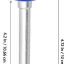 30 Pack 1.8 Inch Nylon Garage Door Rollers 4.7 Inch Stem, Blue Quiet Sealed Garage Door Roller, 6200ZZ Double Seals Precision Bearings for Garage Track Replacement