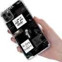 Christian Bible Collage Case Compatible with iPhone 14 Pro Max, Black Christian Postive Quotes Cover for Men Girls Women Boys, Shockproof Protective TPU Case for iPhone 14 Pro Max