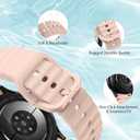 Sport Band for Samsung Galaxy Watch 7 Band 40mm 44mm,No Gap Soft Silicone Strap for Galaxy Watch 6 5 4 FE Band 40mm 44mm/Galaxy Watch 6/4 Classic 47mm 43mm 46mm 42mm/Watch 5 pro 45mm Men Women,6 Pack