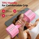 FEIERDUN DB3 5-in-1 Adjustable Dumbbell Set of 2, 12LBS Hand Weights for Women, Men, 1s-Adjust Dual-Stable Dumbbell Set for Women Home Gym & Outdoor