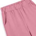 Girls Clothes Leopard Patchwork Sweatshirt Elastic Waist Sweatpants with Pockets 2PCs Girls' Clothing Sets (9-10 Years)