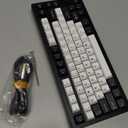 Chilkey ND75 Aluminum Keyboard 75% Percent Wireless Gaming Mechanical Keyboard with LCD Screen, Quick Assembly, BT/2.4G/USB-C, Hot Swappable Per-Key RGB Custom Key Board for Laptop Office PC (1.6mm PCB Non Flex Cut, Black