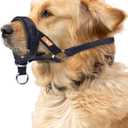 Dog Head Collar with Soft Fabric, Head Harness Stops Dog Pulling, Head Leash for  Dogs Walking(S, Black)