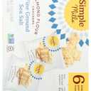 Simple Mills Almond Flour Crackers, Fine Ground Sea Salt Snack Packs - Gluten Free, Vegan, Healthy Snacks, 4.9 Ounce (Pack of 1) (EXP 10/21/26)