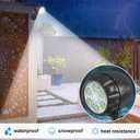 Sunenvoy Motion Sensor Battery Powered Outdoor Light,IP65 Waterproof Spotlight,6 LED Motion Detecting Light,360° Adjustable Floodlight for House Walls Garage Yard Porch and Stairs,Black