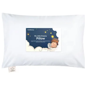 Toddler Pillow (White), 13x18 Pillows for Sleeping, Soft and Breathable Cotton Blend Shell, Small Kids Pillow Perfect for Toddler Bed and Travel (Intended for Age 2 and up)
