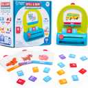 Educational Insights Spell & Drop Word Building Set - CVC Word Games, Kindergarten Learning Activities, Preschool Sight Words, Spelling Toys and Reading Games for Kids 5-7, Learn to Read Flash Cards