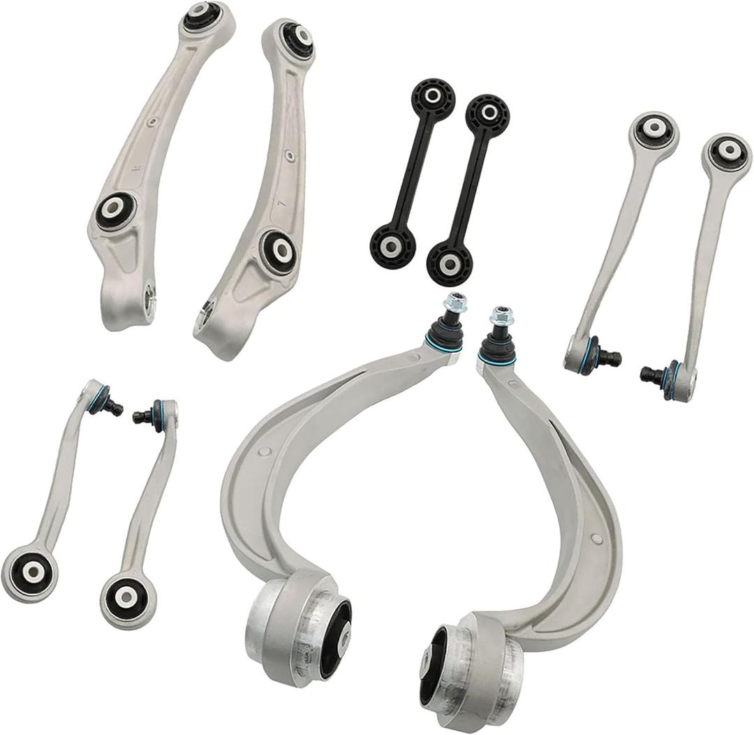 10pc Front Control Arm Ball Joint Suspension Kit Replacement RK641965 RK641964 Replacement for A4 A5 RS5 S4 S5 Q5 2012-2016